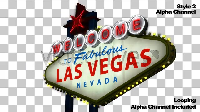 Welcome to the Fabulous Las Vegas Sign + Alpha  Videohive 859785 Stock Footage Image 10