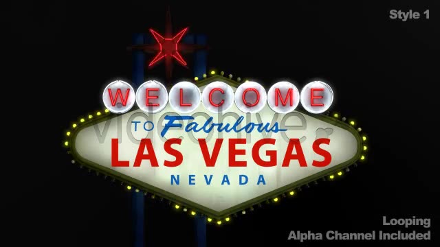 Welcome to the Fabulous Las Vegas Sign + Alpha  Videohive 859785 Stock Footage Image 2