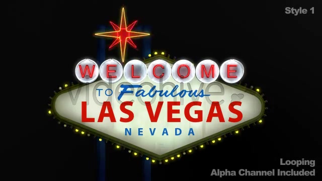 Welcome to the Fabulous Las Vegas Sign + Alpha  Videohive 859785 Stock Footage Image 3