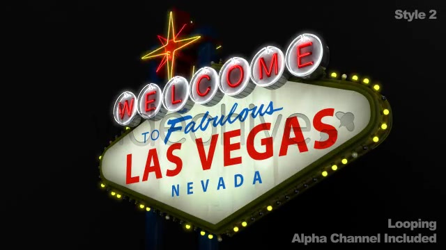 Welcome to the Fabulous Las Vegas Sign + Alpha  Videohive 859785 Stock Footage Image 4