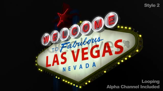Welcome to the Fabulous Las Vegas Sign + Alpha  Videohive 859785 Stock Footage Image 5