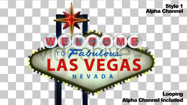 Welcome to the Fabulous Las Vegas Sign + Alpha  Videohive 859785 Stock Footage Image 8