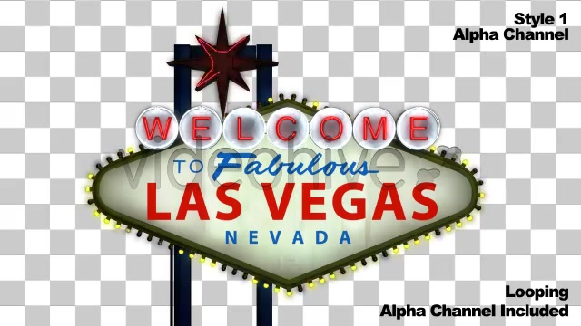 Welcome to the Fabulous Las Vegas Sign + Alpha  Videohive 859785 Stock Footage Image 9