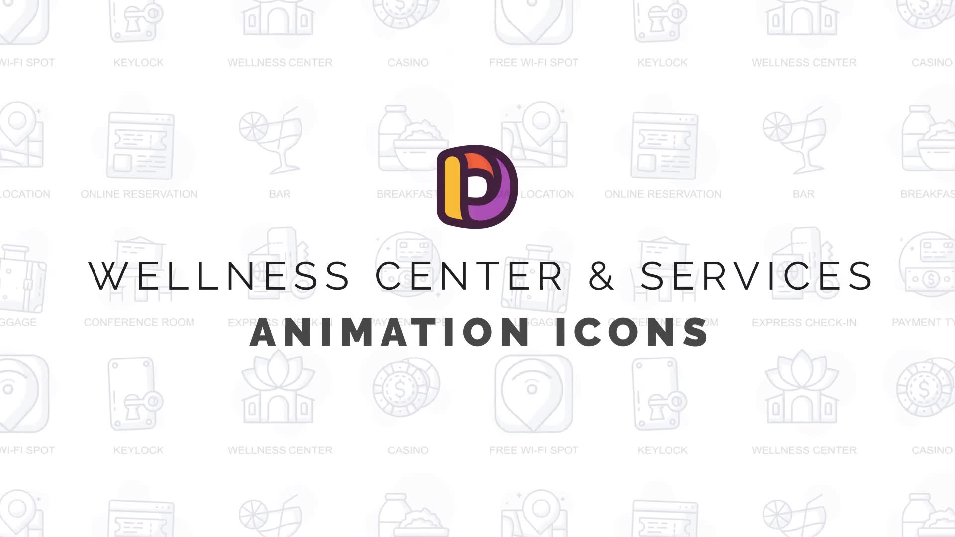 Wellness center & Services Animation Icons Videohive 32812829 After Effects Image 2