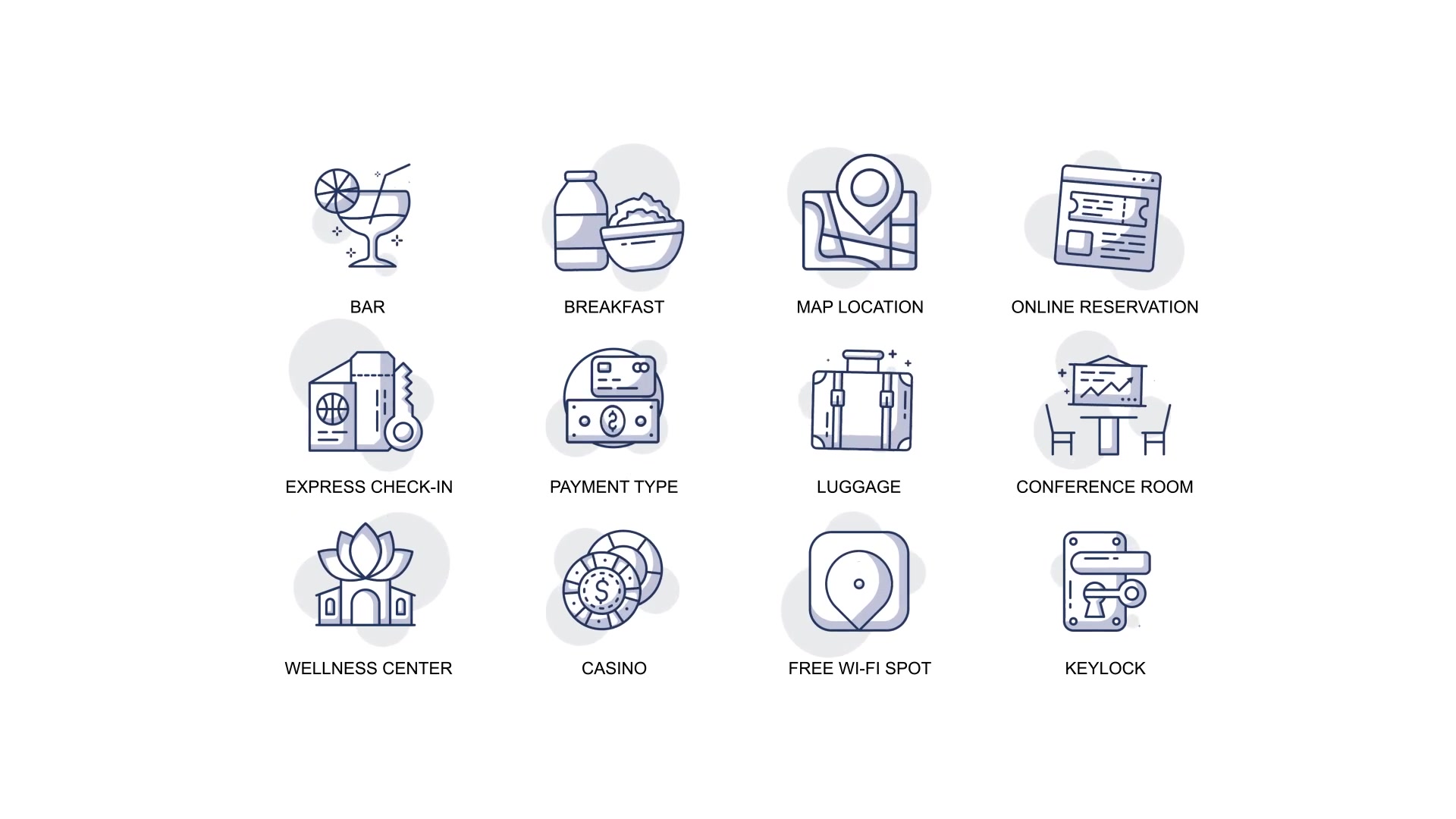 Wellness center & Services Animation Icons Videohive 32812829 After Effects Image 4