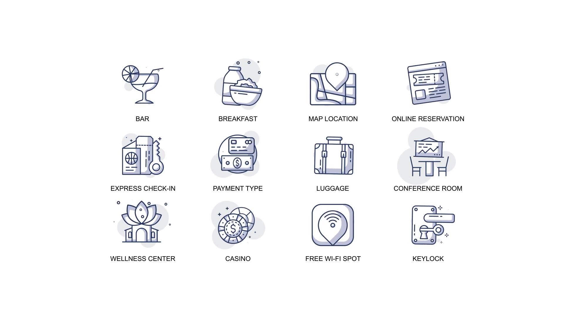 Wellness center & Services Animation Icons Videohive 32812829 After Effects Image 5