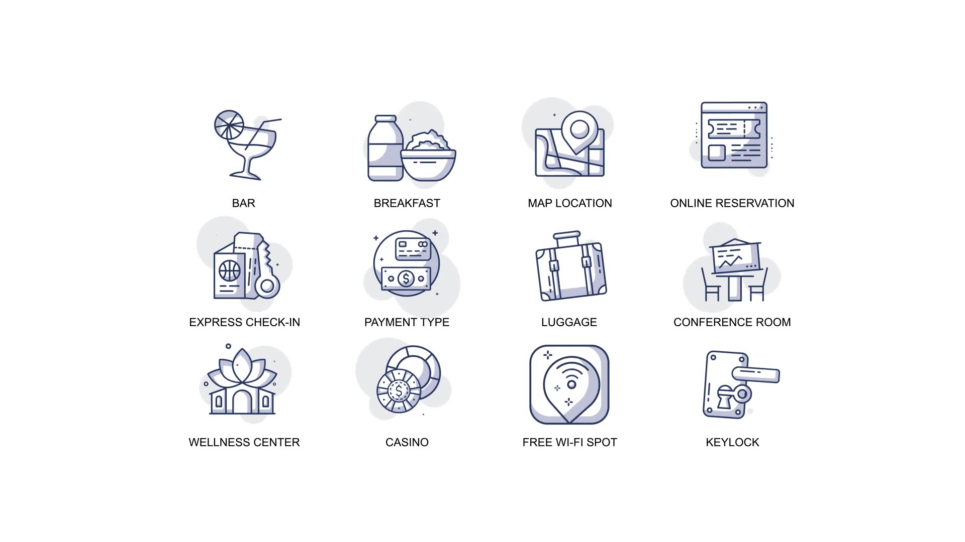 Wellness center & Services Animation Icons Videohive 32812829 After Effects Image 6