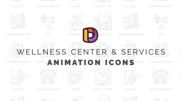 Wellness center & Services Animation Icons - 32812829 Videohive Download