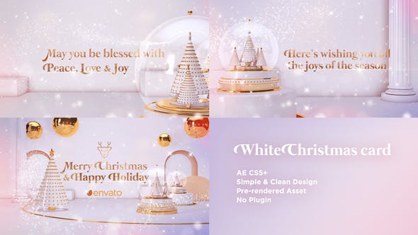 White Christmas Card - Videohive Download 25288884