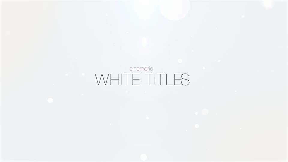 White Cinematic Titles Videohive 10693337 After Effects Image 1