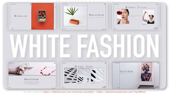 White Fashion Mini Slides - Download Videohive 35478098