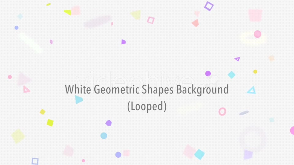 White Geometric Shapes Background - Download Videohive 20610581