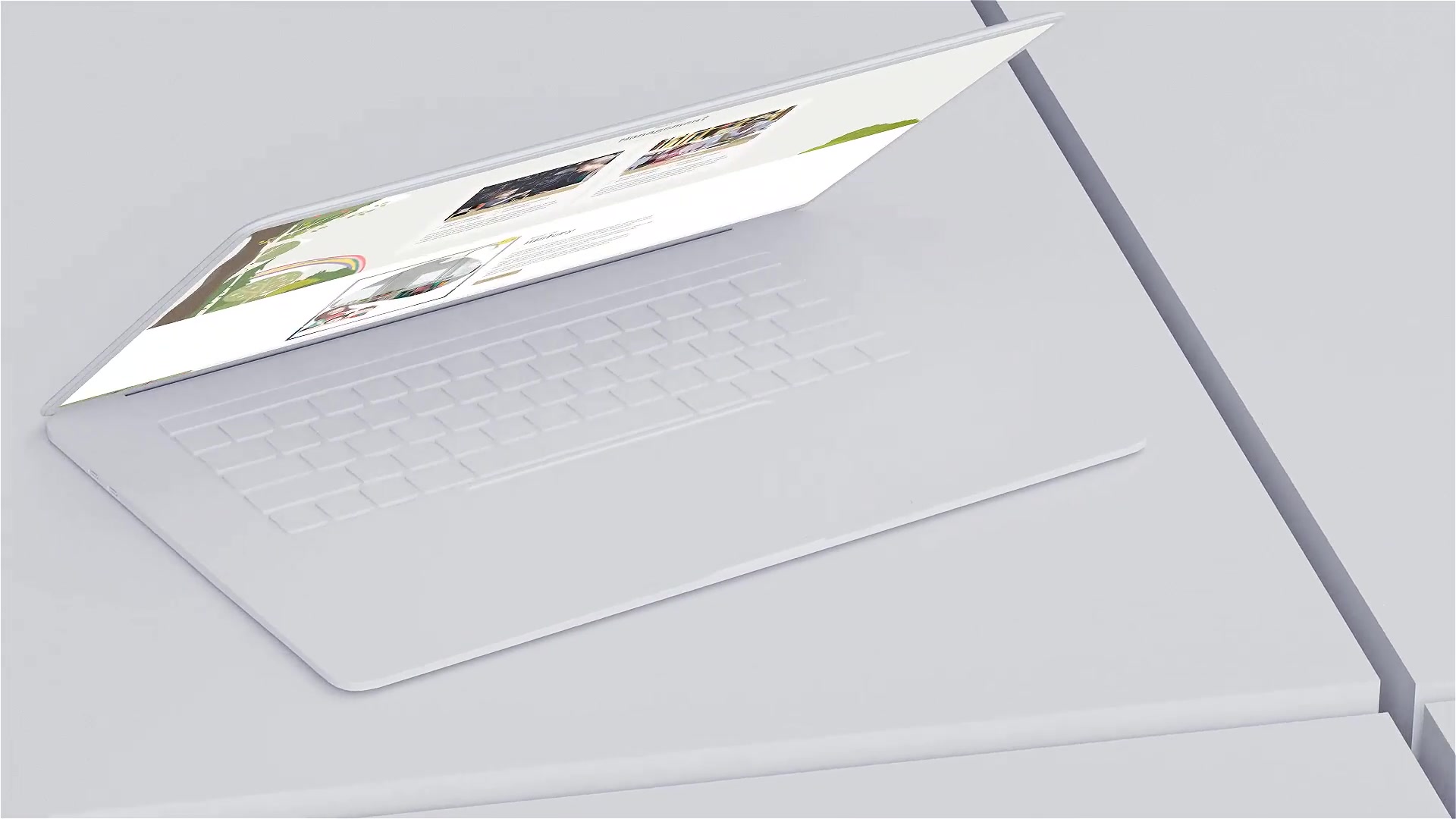 White Laptop Mockup Videohive 36557011 After Effects Image 3