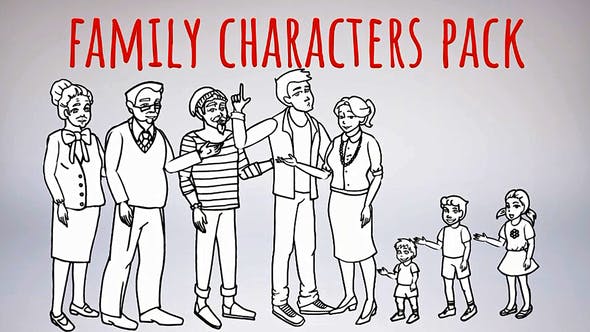 Whiteboard Characters Family Whiteboard - Download Videohive 21414985