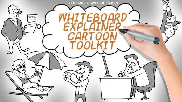 Whiteboard Explainer Cartoon Toolkit - Download Videohive 8987314