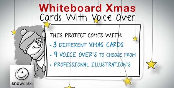 Whiteboard Xmas Cards With Voice Over - Download Videohive 6277688