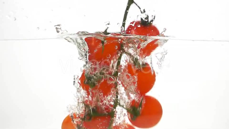 Whole Tomatoes Falling Through Water. - Download Videohive 19450525