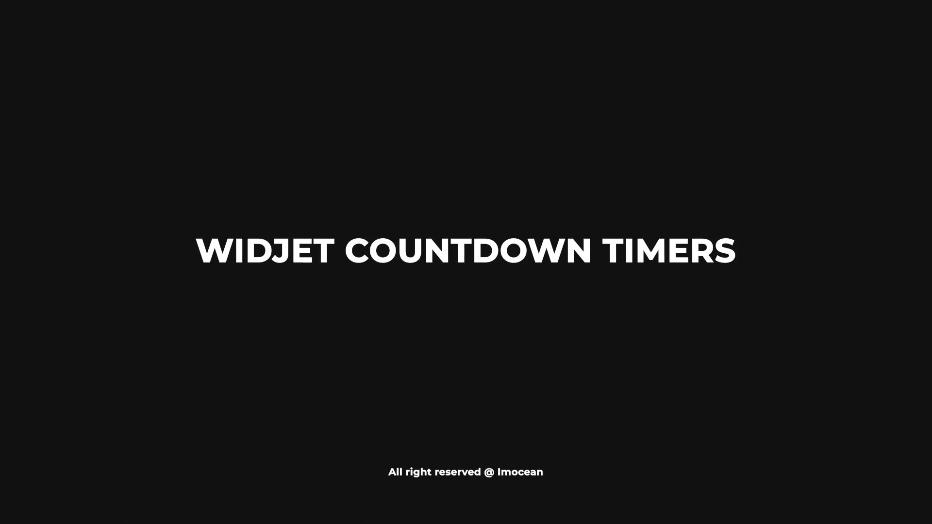 Widget Countdown Timers Videohive 38434621 After Effects Image 11