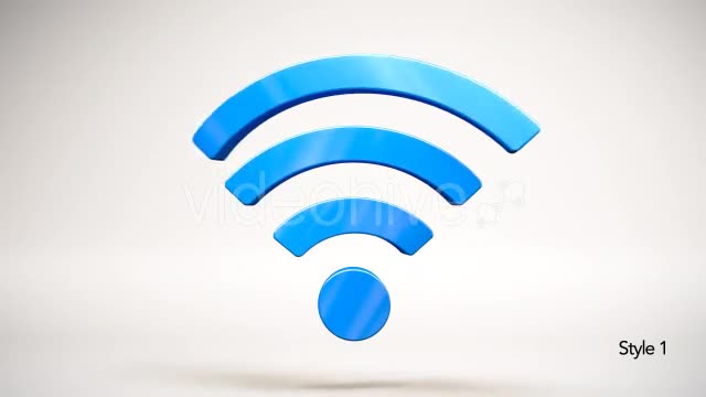 WiFi Wireless Internet Symbol Videohive 11024641 Motion Graphics Image 2