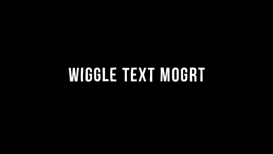 Wiggle Text for Premiere Pro Videohive 35291340 Premiere Pro Image 1