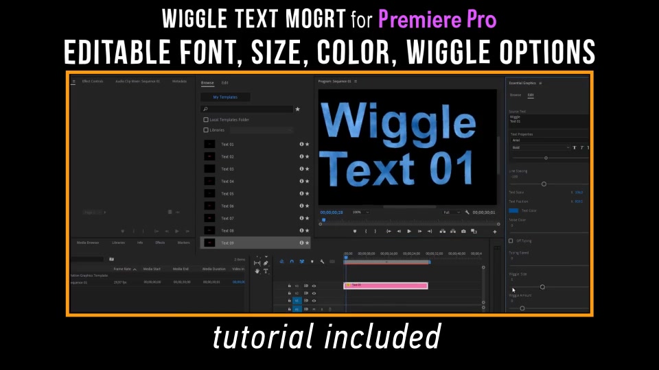 Wiggle Text for Premiere Pro Videohive 35291340 Premiere Pro Image 10