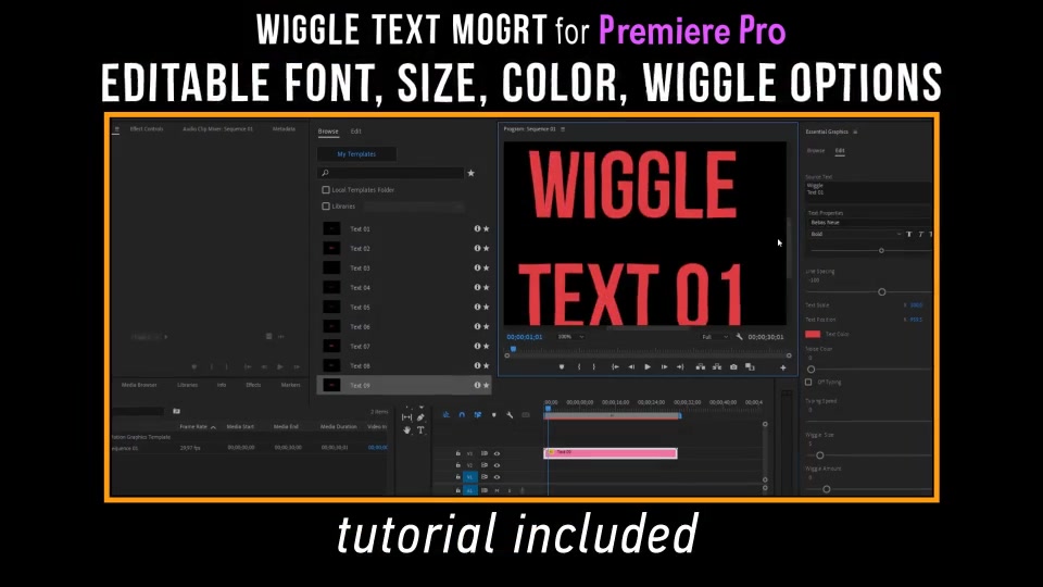 Wiggle Text for Premiere Pro Videohive 35291340 Premiere Pro Image 9