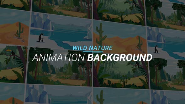 Wild nature Animation background - Download Videohive 34060998