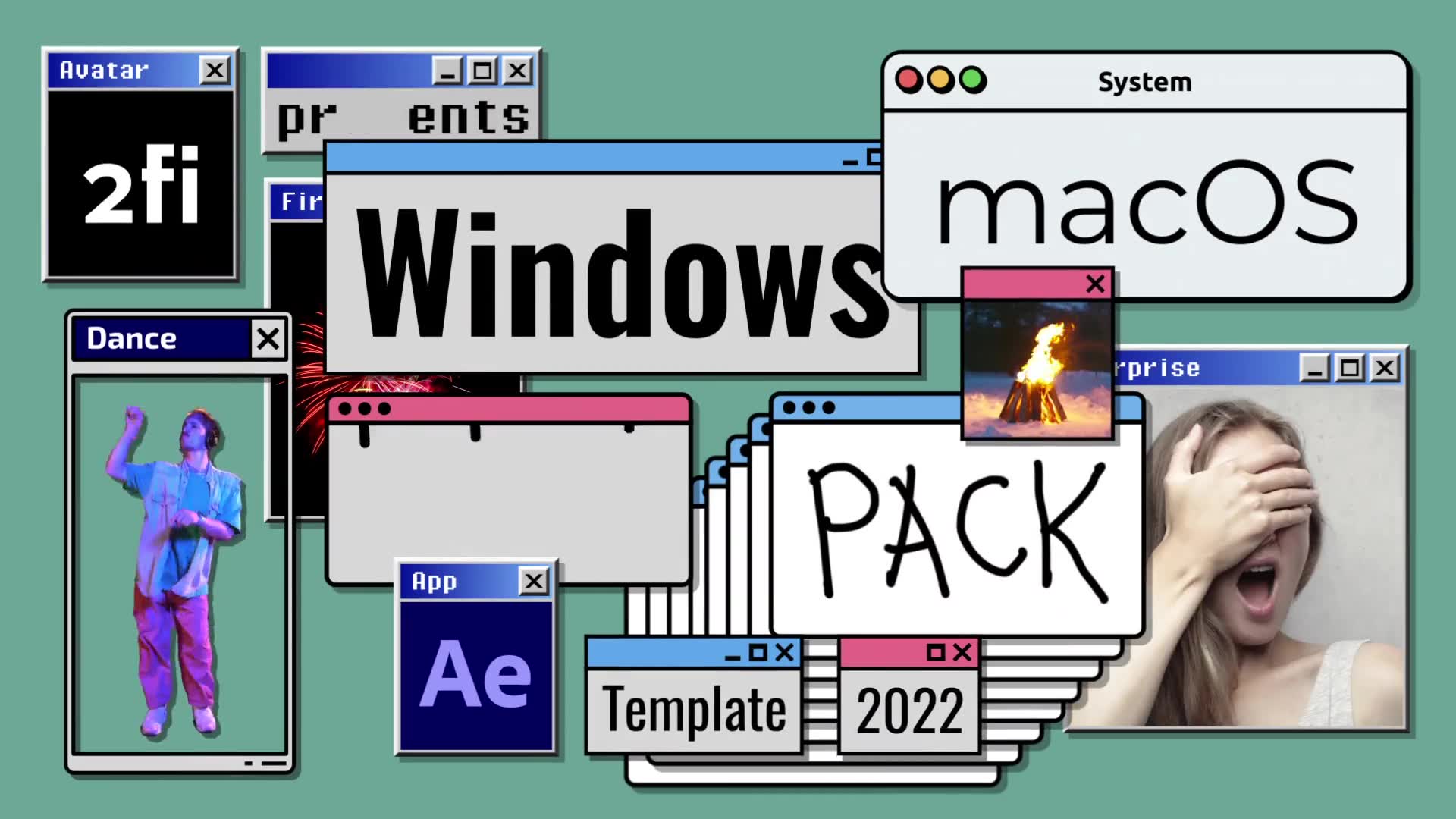Windows / macOS Pop up Pack | After Effects Videohive 38110800 After Effects Image 2