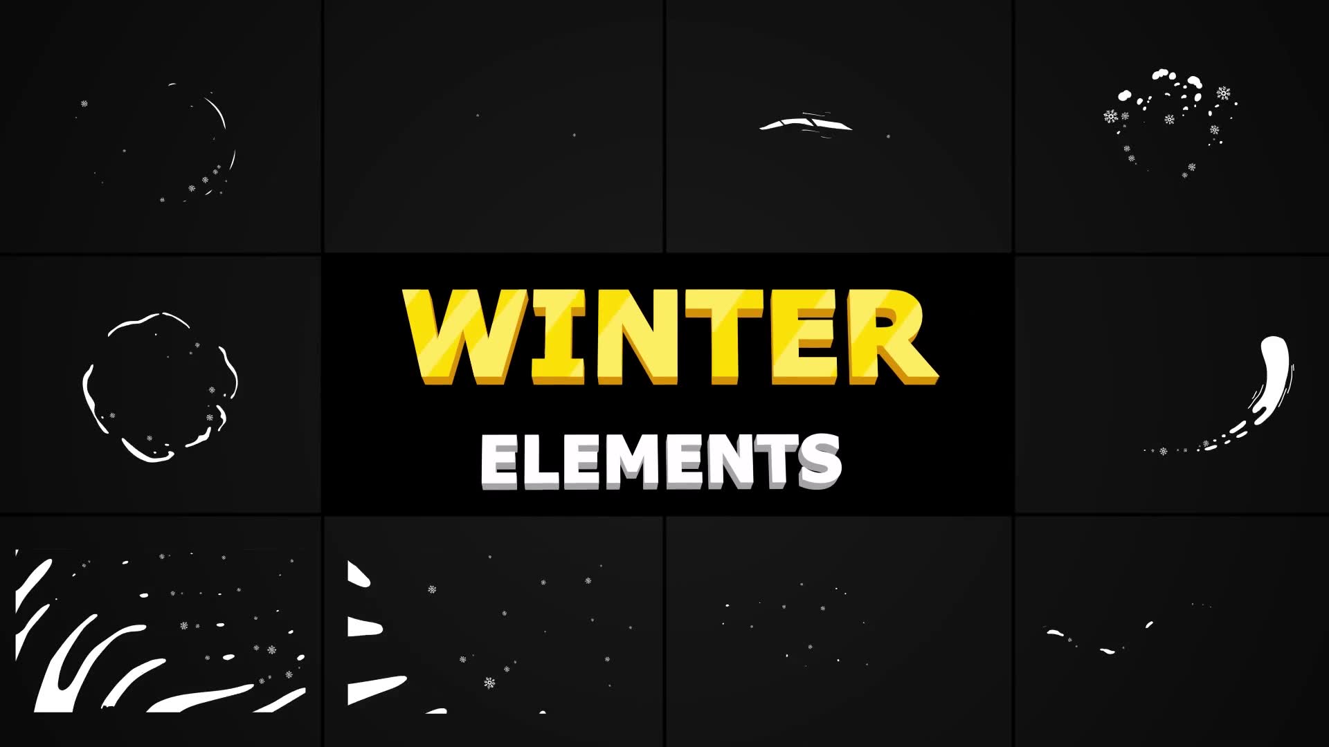 Winter Elements Pack | Premiere Pro MOGRT Videohive 29593461 Premiere Pro Image 2