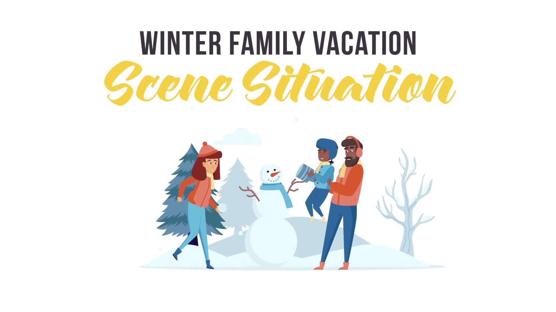 Winter family vacation Scene Situation Videohive 29247051 After Effects Image 1