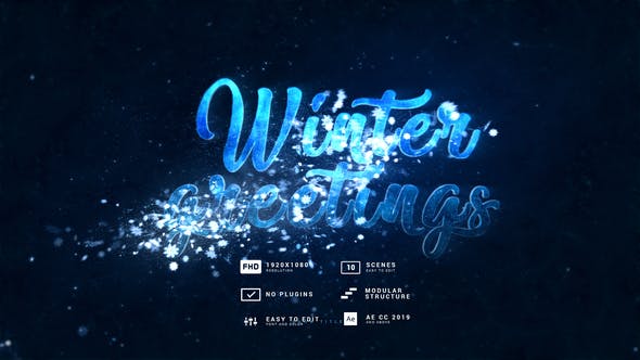 Winter Greetings | Snowflakes Titles - Download Videohive 34974171