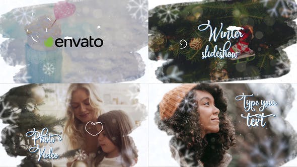 Winter Holiday Slideshow | DaVinci Resolve - 35132962 Videohive Download