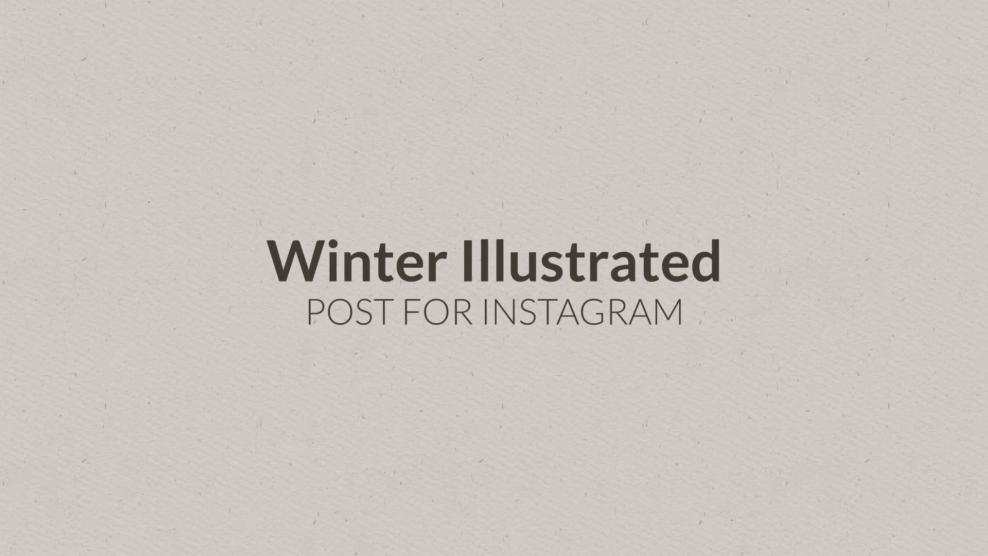 Winter Illustrated Instagram Post Videohive 29781684 After Effects Image 3