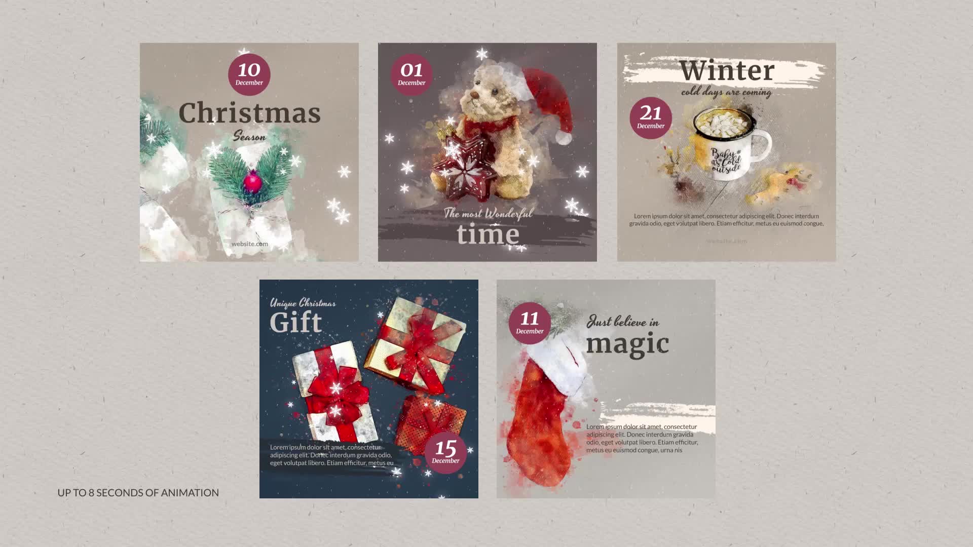 Winter Illustrated Instagram Post Videohive 29781684 After Effects Image 7