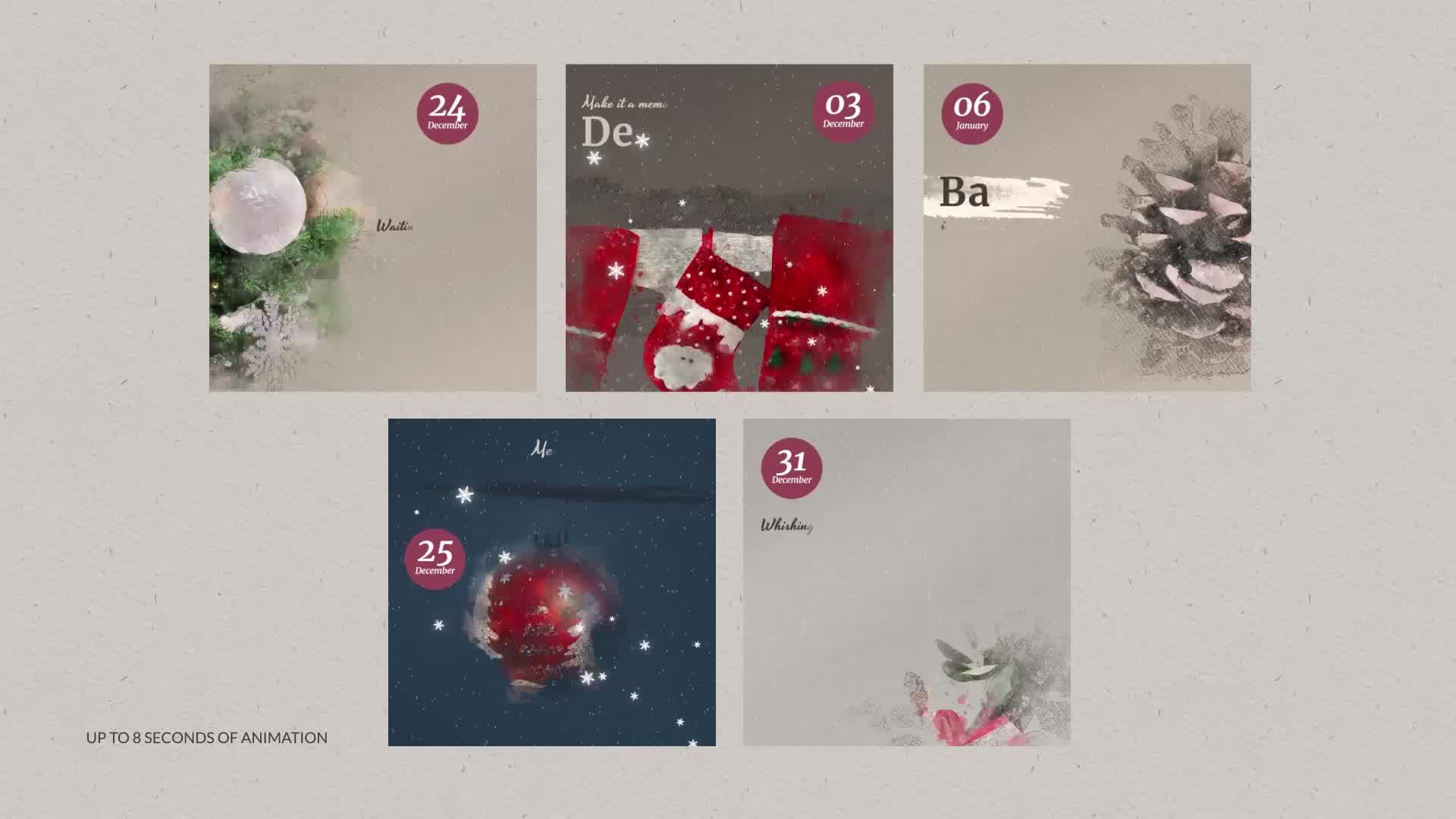 Winter Illustrated Instagram Post Videohive 29781684 After Effects Image 8