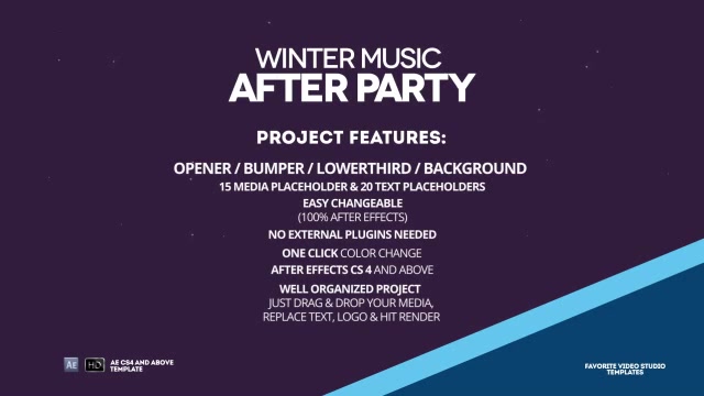 Winter Music Afterparty Videohive 9895305 After Effects Image 13