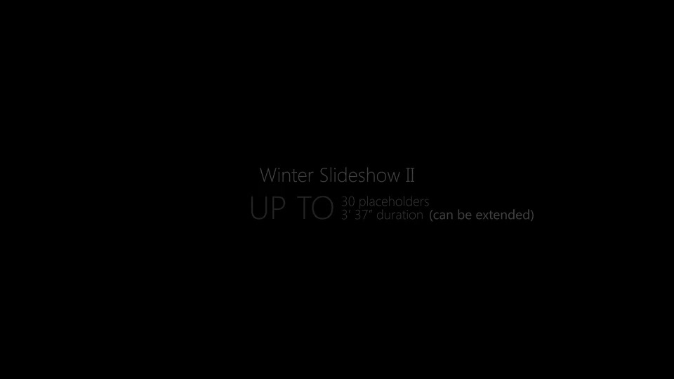 Winter Slideshow II - Download Videohive 13618706
