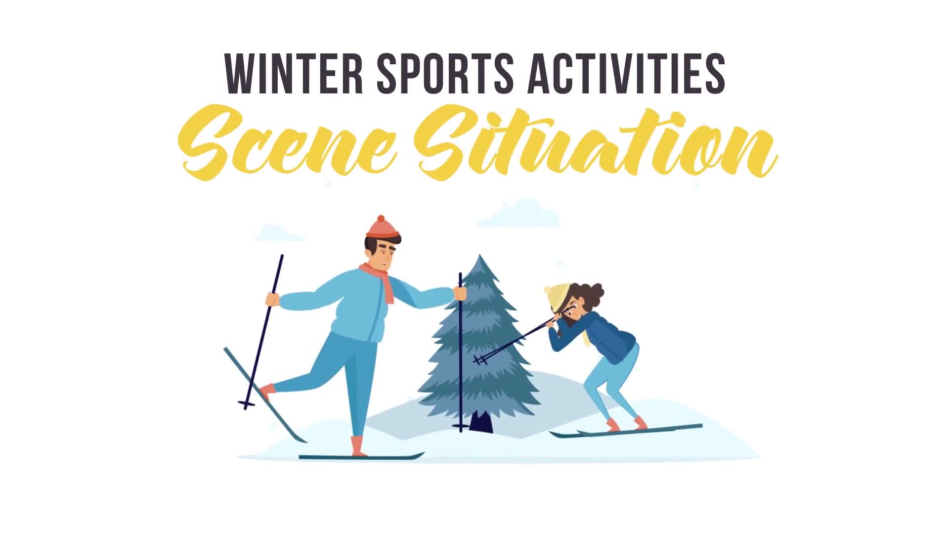 Winter sports activities Scene Situation Videohive 29247091 After Effects Image 1