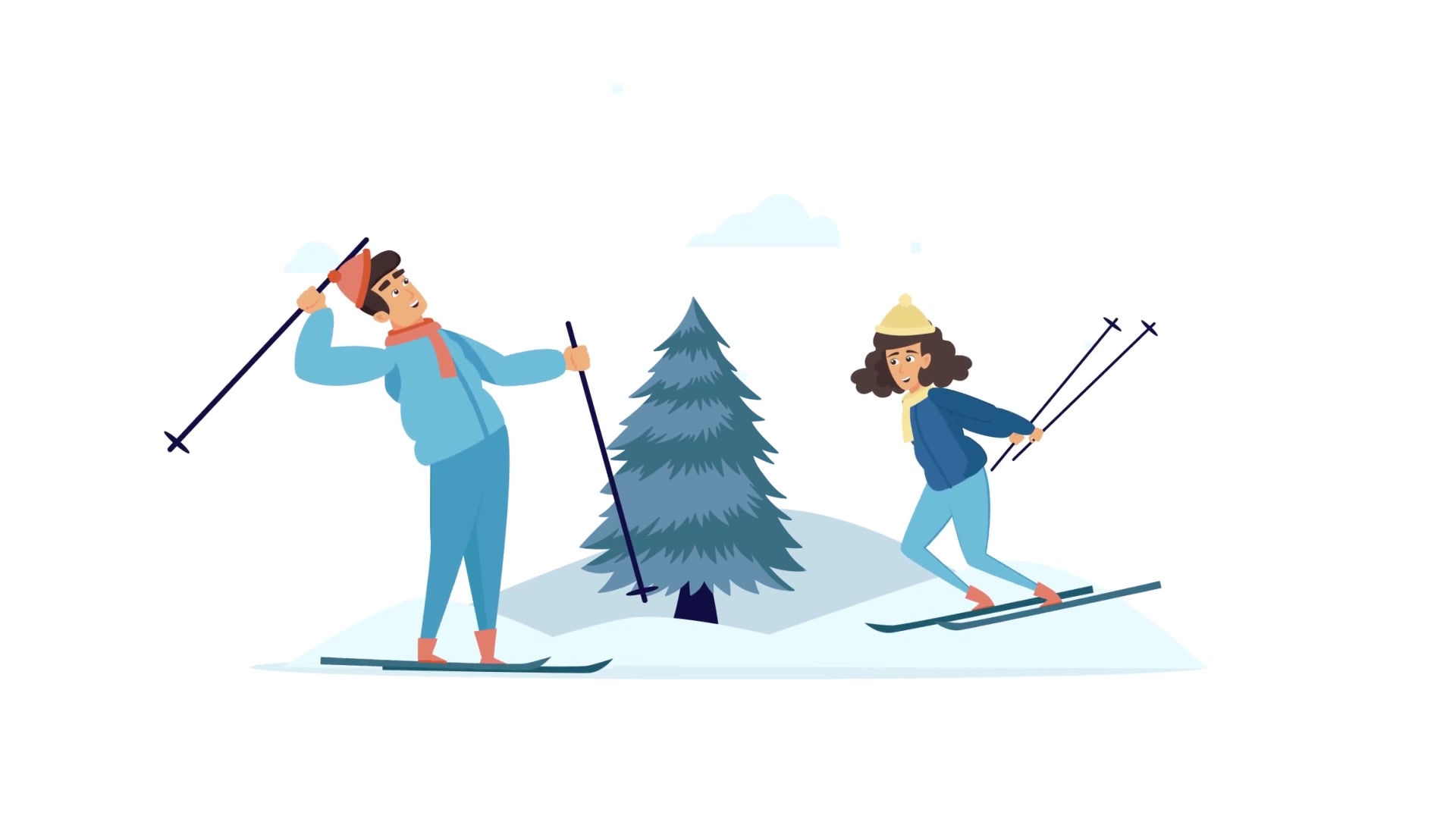 Winter sports activities Scene Situation Videohive 29247091 After Effects Image 11