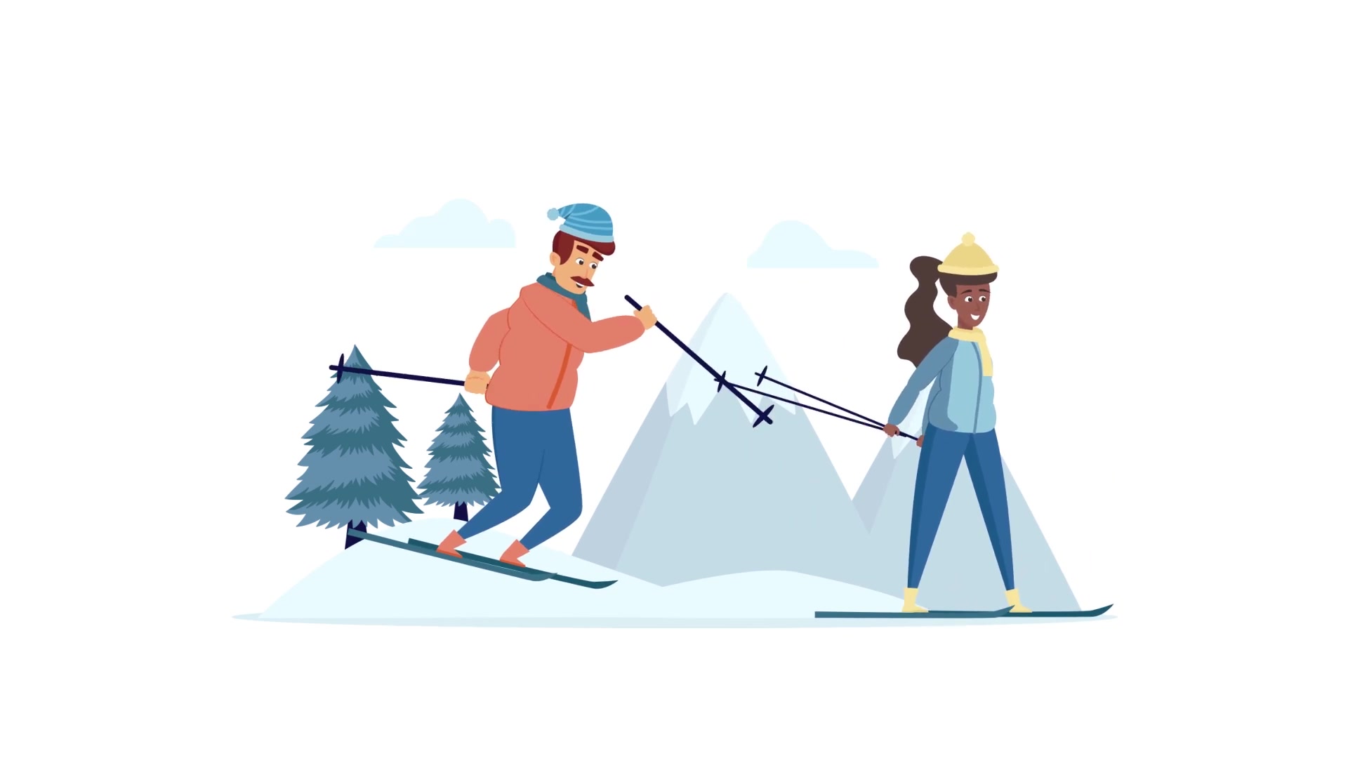 Winter sports activities Scene Situation Videohive 29247091 After Effects Image 12