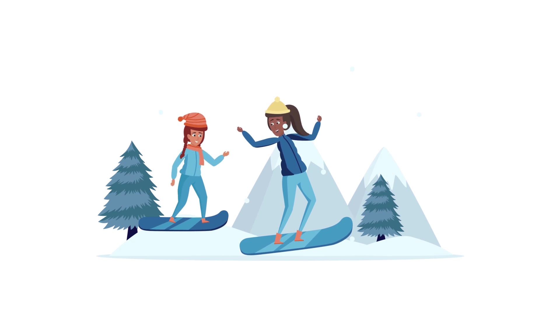 Winter sports activities Scene Situation Videohive 29247091 After Effects Image 6