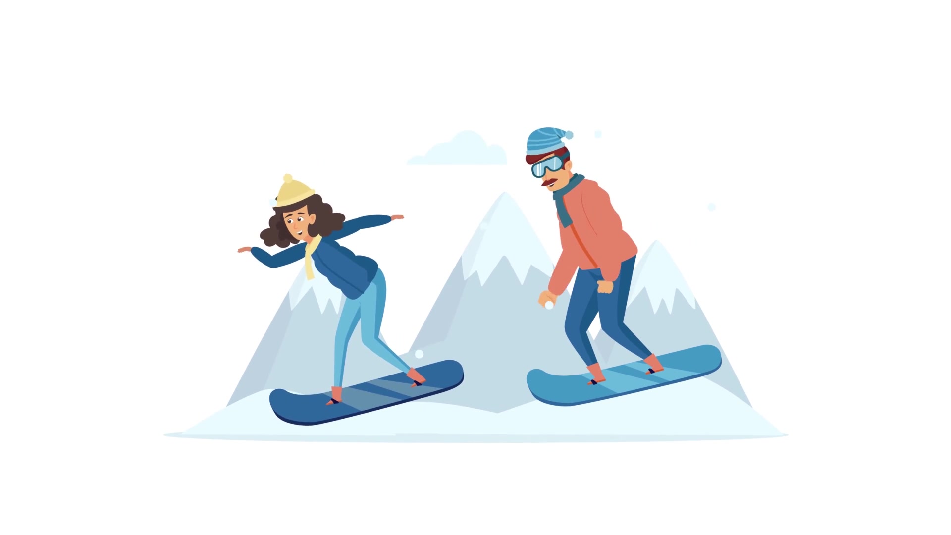 Winter sports activities Scene Situation Videohive 29247091 After Effects Image 7