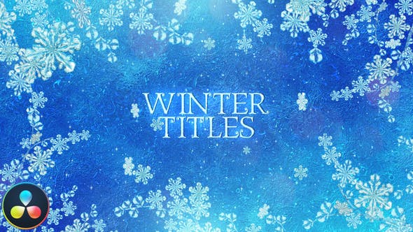 Winter Titles DaVinci Resolve - 34598520 Videohive Download