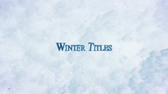 Winter Trailer Titles - Download Videohive 14103123