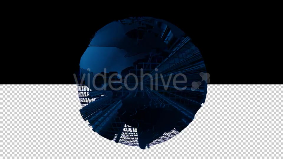 Wired Blue Earth Globe - Download Videohive 20936824