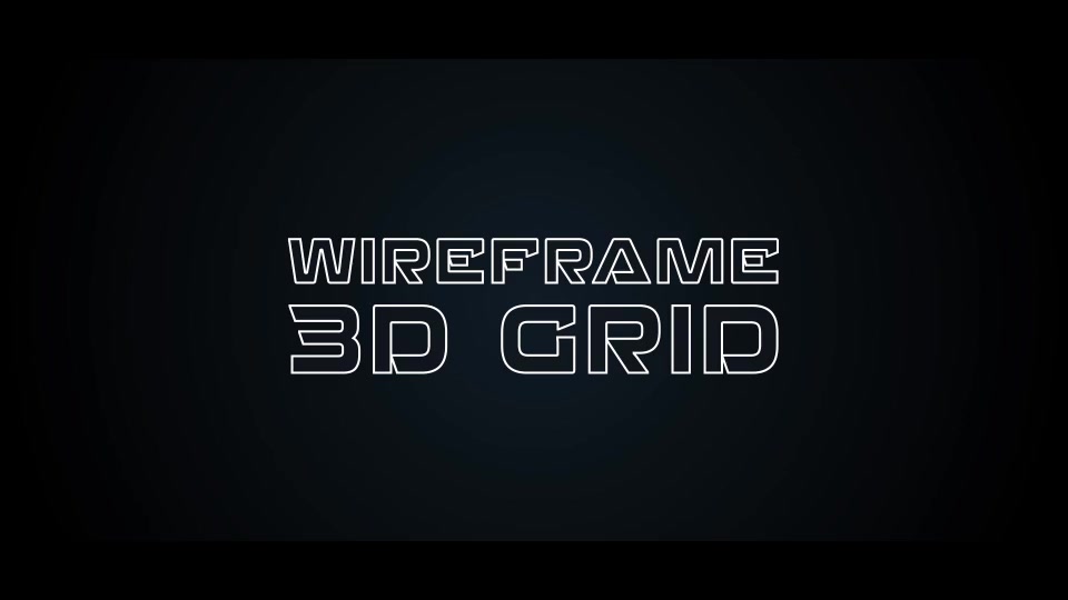 Wireframe 3D Grid - Download Videohive 15402691