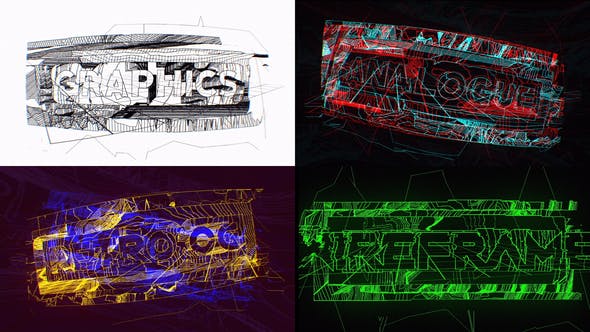 Wireframe Abstracts Title Opener - Videohive 25583325 Download