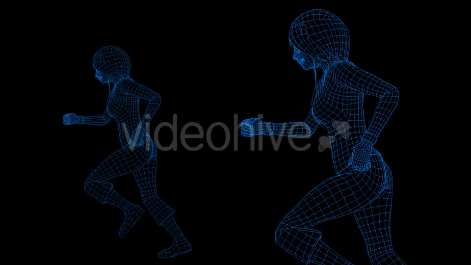 Wireframe Jogging Woman - Download Videohive 21211707