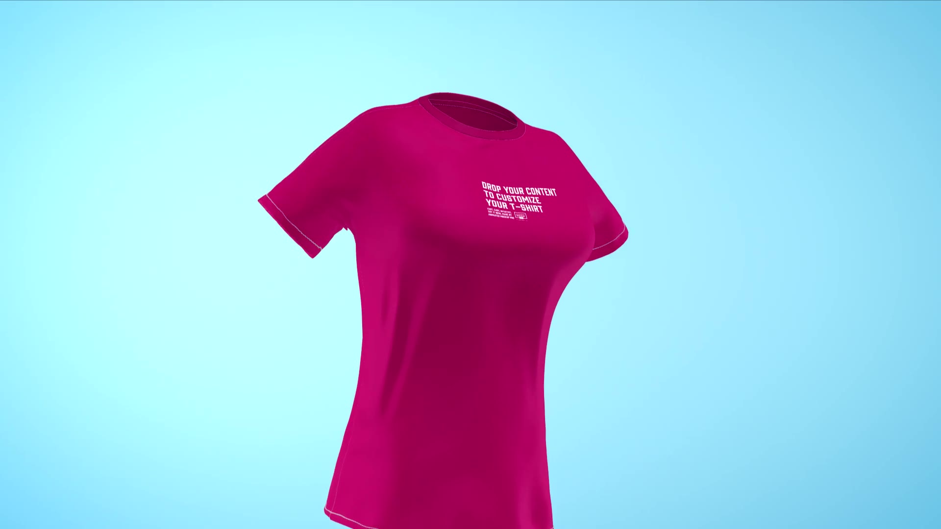 Woman T Shirt Mockup Template Animated Mockup PRO Videohive 37595552 After Effects Image 2