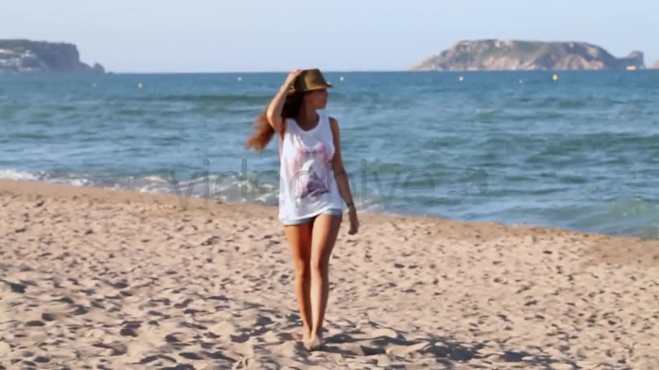 Woman Walking On The Beach - Download Videohive 8390214